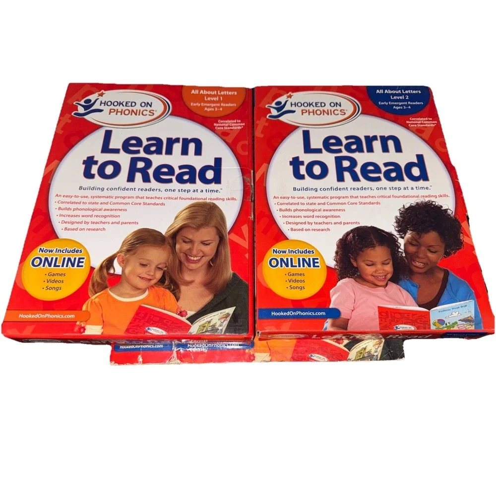 Hooked On Phonics‎ Learn to Read Level 1 &2 set Ages 3-4